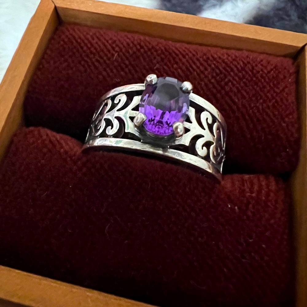 Size 9 James Avery Adoree Amethyst Ring